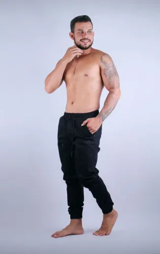Calça jogger preta masculina