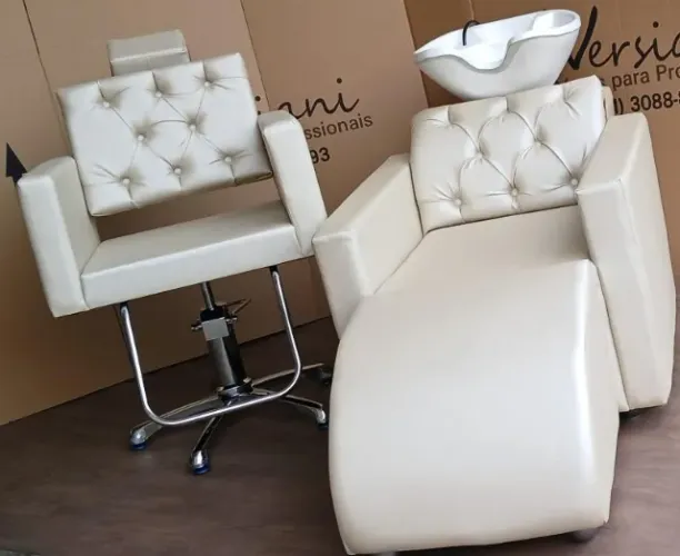 Móveis para salão Lavatório e Cadeira Luxo