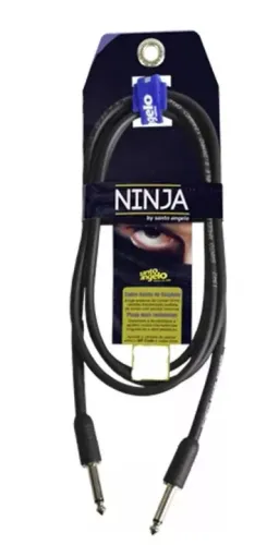 Cabo Para Guitarra P10 Ninja 03ft 091m Santo Angelo