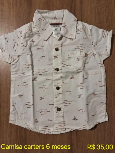 Camisa Carter's 6 meses - Bebê Menino