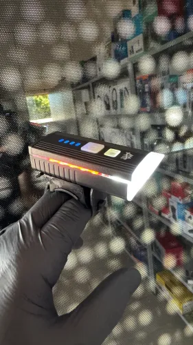Lanterna para bicicleta com pisca alerta 