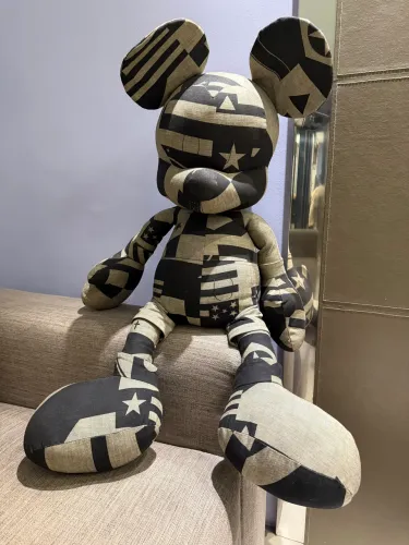Mickey para decoração em patchwork jeans Ellus - item de colecionador