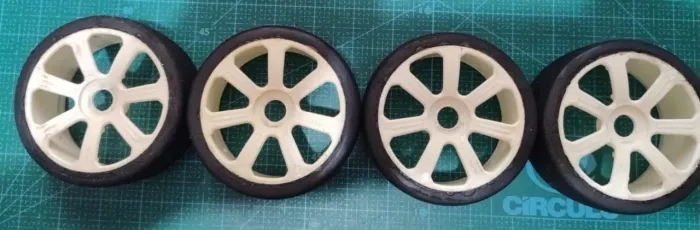 Jogo De Rodas Pneus Para Automodelo escala 1/8, Hex 17mm largura 4cm On-road Rc