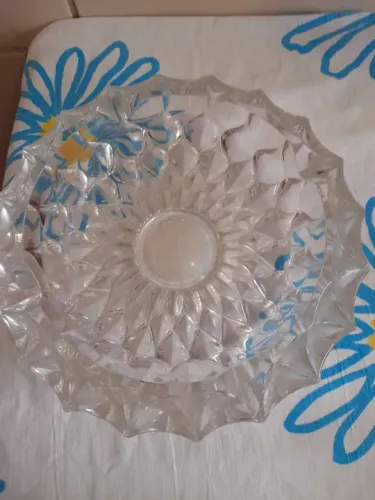 Cinzeiro grande de cristal