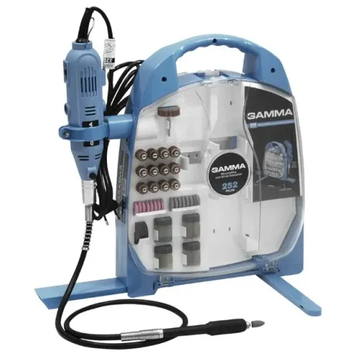 Micro Retifica Profissional Elétrica 220V C/252 Acessórios Gamma 