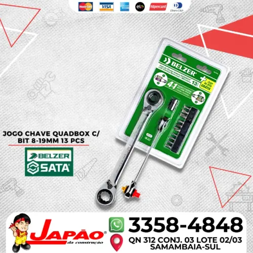 Kit Jogo De Chaves Estrela Quadbox 13 Peças Belzer 85210DBJ