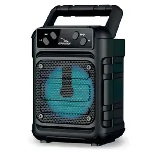 Caixa de Som Bluetooth Portátil com Rádio FM e USB GRASEP - D-S3156 