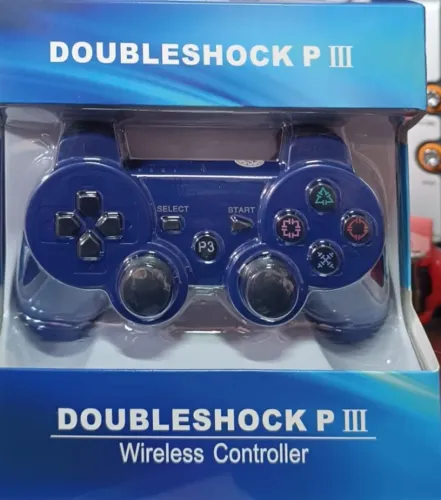 Controle de ps3 totalmente compatível - azul