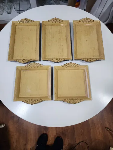 Kit 5 travessas para enfeitar mesa de festa