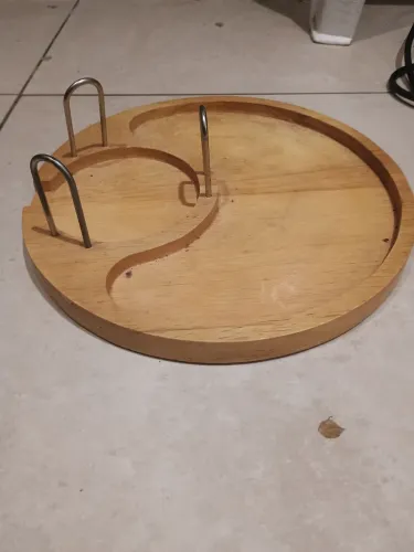 Tabuleiro de Queijo ou Petisco com Suporte para Talheres