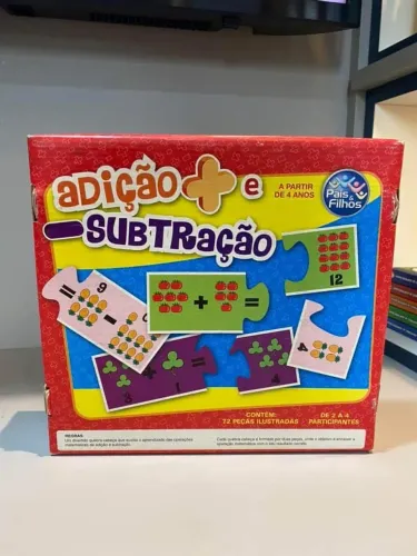 Quebra-cabeça Adição e Subtração - Pais & Filhos