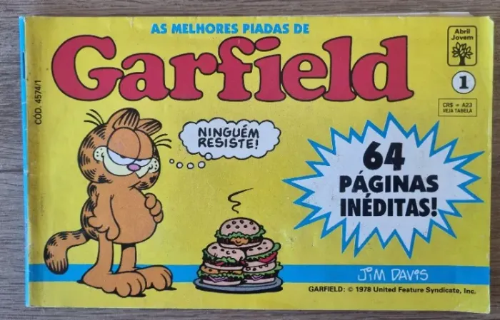 As Melhores Piadas do Garfield - Número 1 - Ed.Abril - 1991