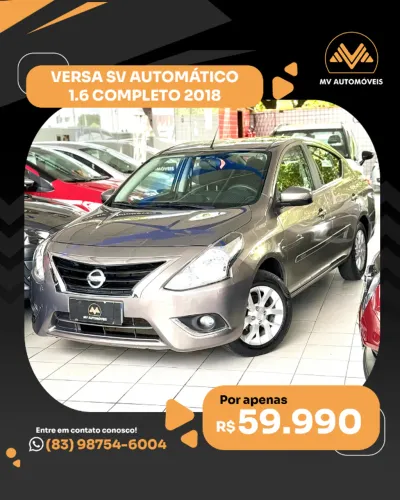 Nissan Versa SV 1.6 16V Flexstart 4P Aut. 2018