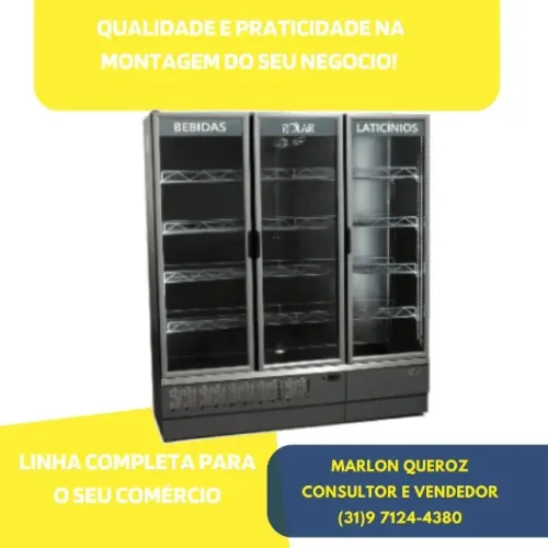 Expositor Refrigerado 3 Portas Polar 220v