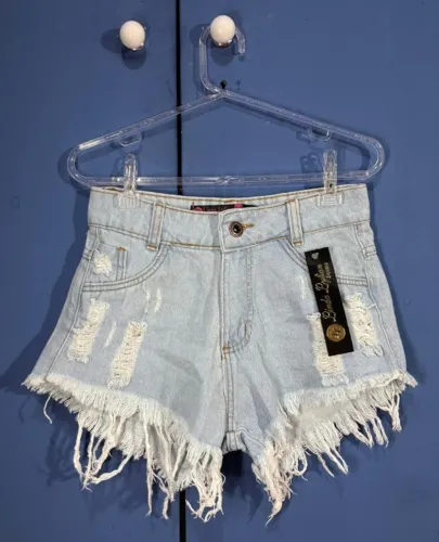 Short Jeans Claro Destroyed - 38