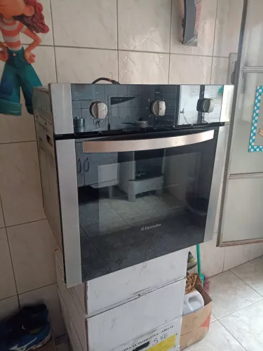 Forno de Embutir Eletrolux Espelhado Grill A Gás GLP 80L 