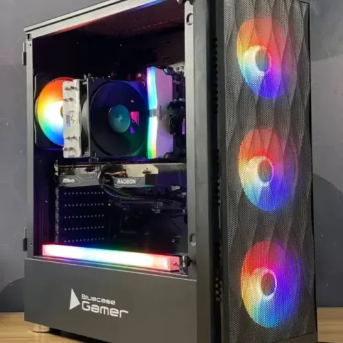 PC Gamer Novo RYZEN 5 + RX 6600 + 1 ano de garantia e em até 12x
