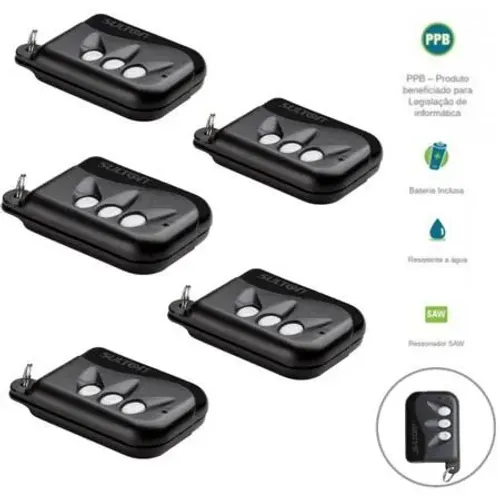 Controle Codificado para motor de portao, alarme, cerca eletrica, fechadura