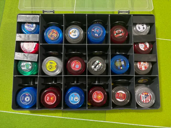 Kit 20 times de futebol de botão - Champions League