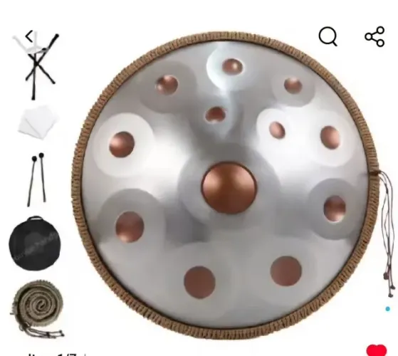 ABAIXOU Handpan Hand drum 12 Notas Para Iniciantes
