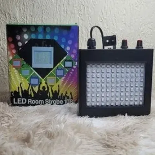Estrobo Refletor Holofote RGB 108 LED 25W - RGBWPGC