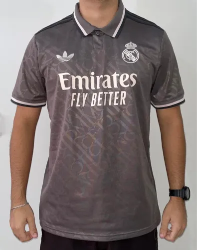Camisa Real Madrid Cinza Adidas