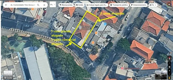 Terreno de 267m - Comercial e Residencial Gerando Renda de Aluguéis