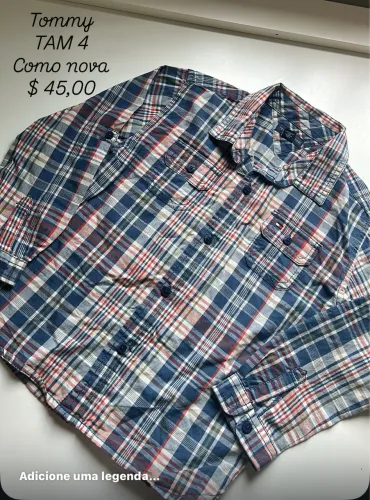 Camisa tommy TAM 4 anos - como nova 