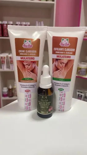 kit clareador de axilar e virilhas
