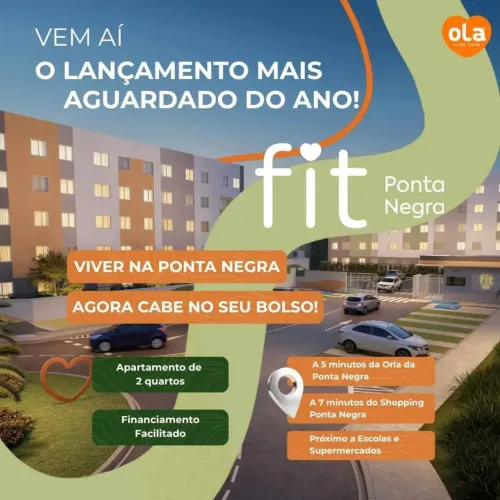 FIT PONTA NEGRA  O SEU APÊ NA MELHOR LOCALIZAÇÃO DE MANAUS!