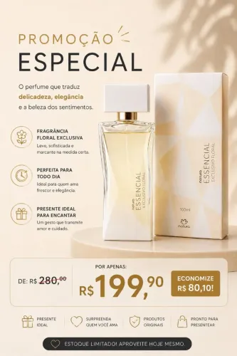 Perfume Feminino Essencial Exclusivo Floral