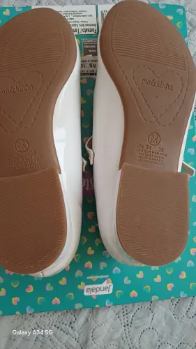 Sapato de formatura branco novo número 32