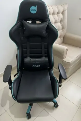 Cadeira Para Escritório Gamer Dazz PrimeX V2 Preto e Azul