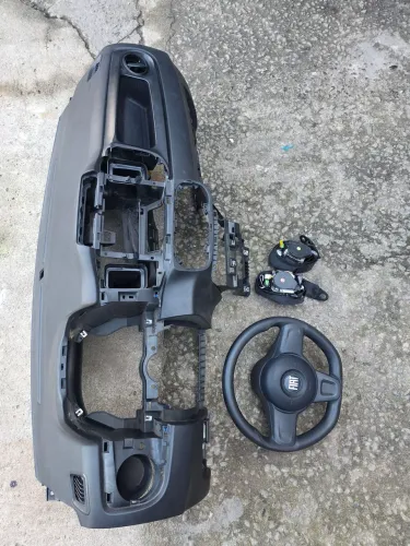 KIT AIRBAG FIAT STRADA MOBI MODELO NOVO ORIGINAL 