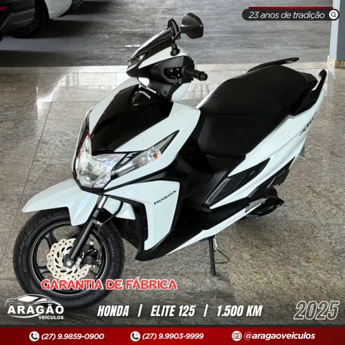 APENAS 1.900 KM! HONDA ELITE 125 NA GARANTIA DE FÁBRICA