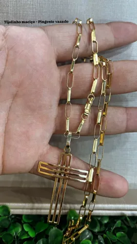 Cordão maciço Ouro18k