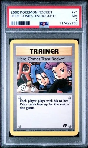 Pokémon TCG - HERE COMES TEAM ROCKET! 71/82 ? TEAM ROCKET ? PSA 7