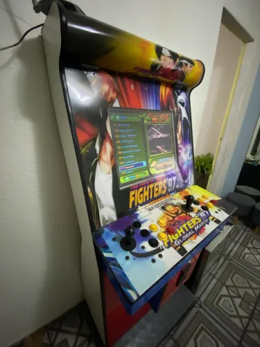 Fliperama vintage com 1000 jogos retro 