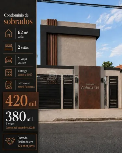 Sobrado em Condomínio na Vila Santa Teresa, São Paulo