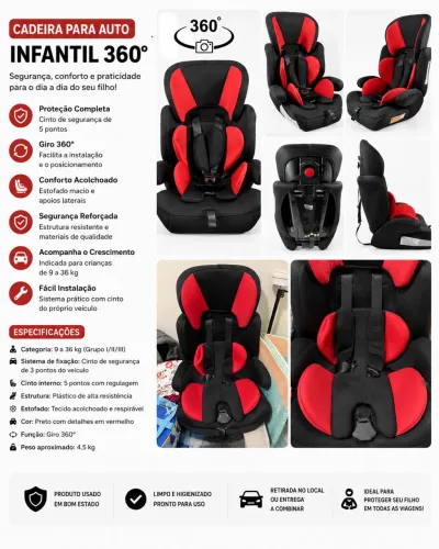 Cadeira Infantil para Carro 9 e 36kg Styll Baby