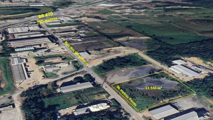 Lindo Terreno Industrial - Rio do Sul - 11.550 m²