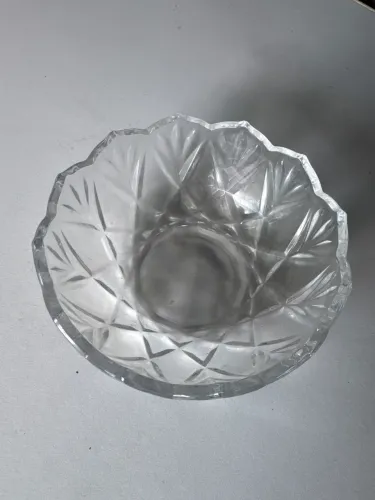 Potiche Cristal Bomboniere Decorativa de Vidro 16x16cm