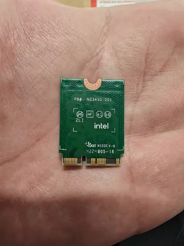 Placa Wi-Fi 7 Intel BE200NGW, com bluetooth 5.4 e adaptador para desktop.