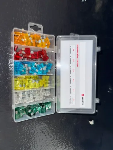 KIT COMPLETO DE FUSÍVEIS AUTOMOTIVOS WURTH