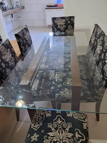 Mesa 6 lugares Vidro