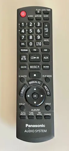 Controle remoto Panasonic audio-system BQA1117