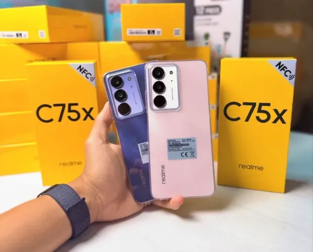 Realme c75x 4G NFC 256GB 08GB RAM Azul Rosa Lacrado Entregamos