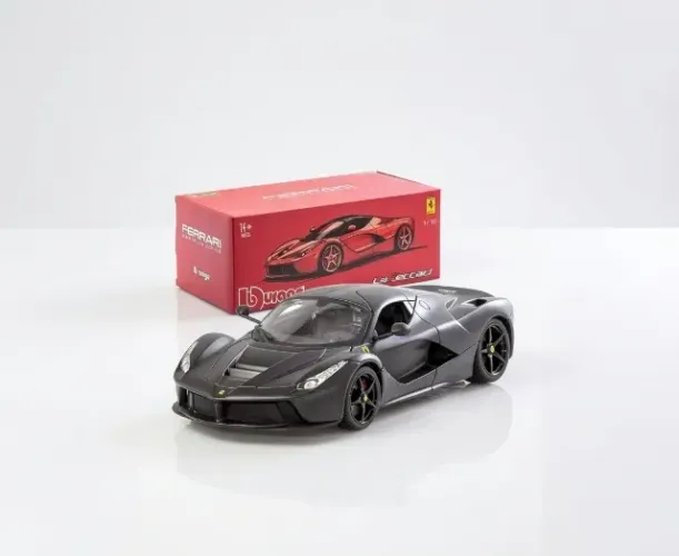 MINIATURA DE CARRO BURAGO 1:18 SIGNATURE SERIESFERRARI LA FERRARI PRETA (18-16901)