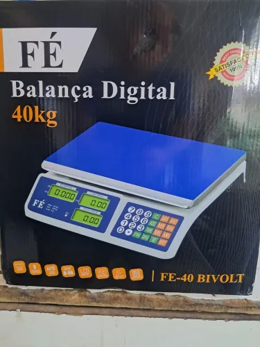 Balança digital 40 kg nova com bateria e garantia