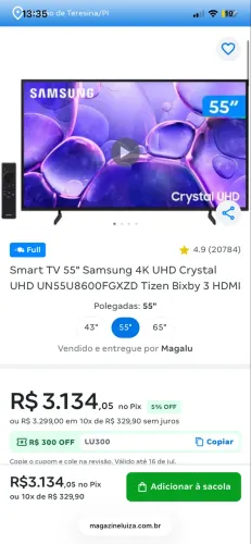 Tv Samsung Crystal 55?